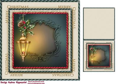 7.5" Card Topper & Gifttag Christmas 9