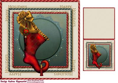 7.5" Card Topper & Gifttag Christmas 14