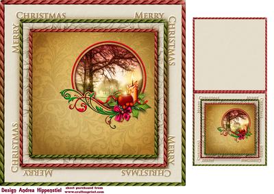 7.5" Card Topper & Gifttag Christmas 15