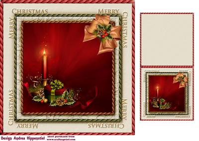 7.5" Card Topper & Gifttag Christmas 20