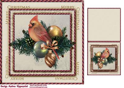 7.5" Card Topper & Gifttag Christmas 22