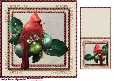 7.5" Card Topper & Gifttag Christmas 23
