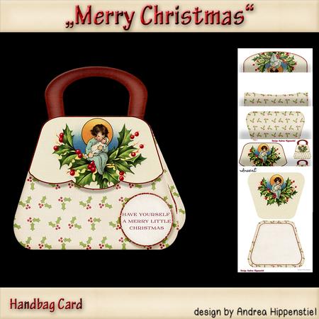 Handbag Card with Envelope Christmas