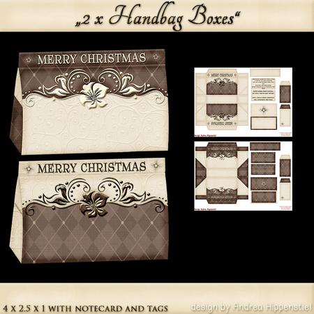 Minihandbag Box with Notecard and Tags