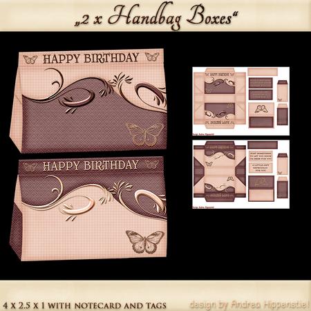 Minihandbag Box with Notecard and Tags 7