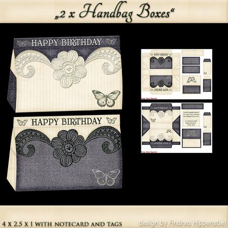 Minihandbag Box with Notecard and Tags 9