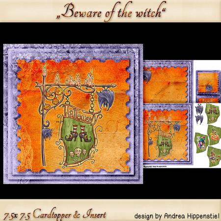 7.5 x 7.5 Card Topper Halloween Plate