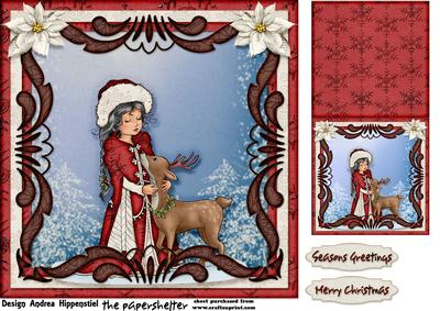 7.5 x 7.5 Card Topper Holy Night