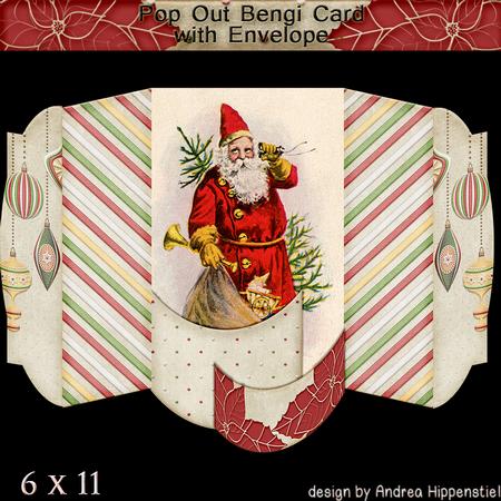 Pop Out Bengi Card Santa