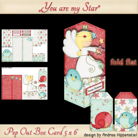 Pop Out Box Card You Are My Star