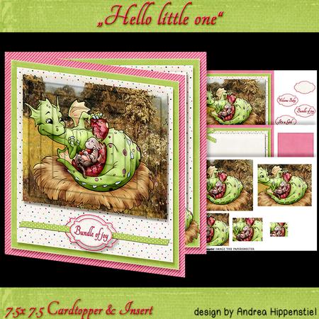Card Topper Newborn Dragon 2