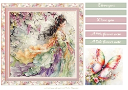Beautiful Chinese Lady in pastell tones