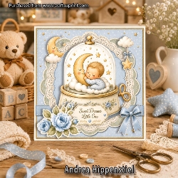 Music Globe baby boy blue