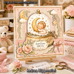 Music Globe baby girl soft pink