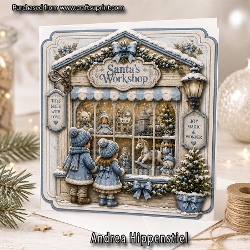 Christmas Workshop soft blue