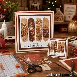 **Brushstroke** Christmas Card Warm Cocoa