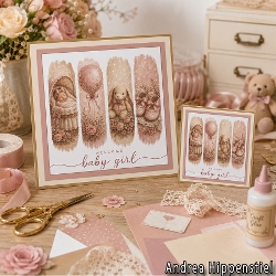 **Brushstroke** New Baby Girl 1