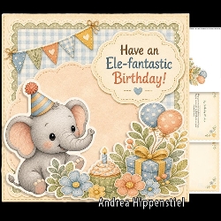 Birthday with Elefant