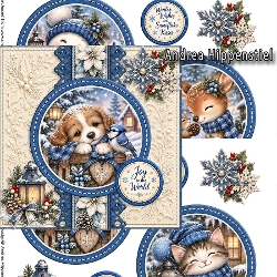 ** Christmas Set ** blue