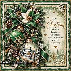 ** Nostalgie Christmas ** dark green