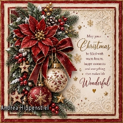 ** Nostalgie Christmas ** dark red