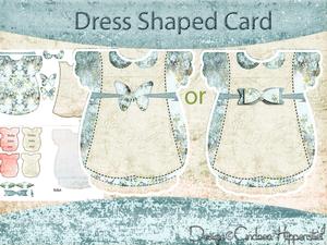Dress Shaped Card Beauty