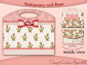 Stationary Red Rose