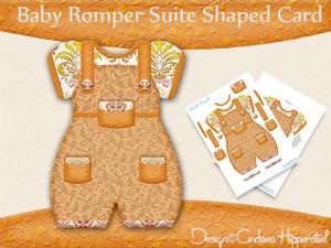 Baby Romper Shaped Card Paradise
