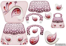 Handbag Card Bird 2