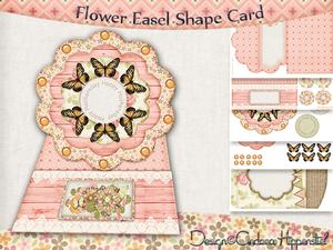 3D Flower Easel Card with Envelope