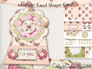 3D Flower Easel Card with Envelope Hawaii