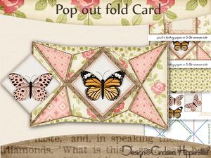 Pop Out Card Rose