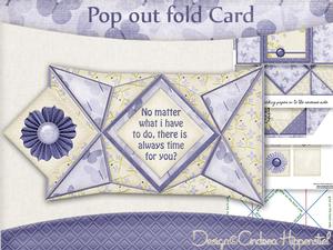 Pop Out Card Purple Butterfly