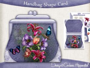 Handbag Shape Card Purple 1