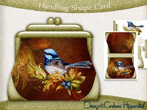 Handbag Shape Card Autum