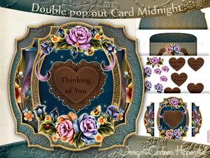 Double Pop Out Card Midnight