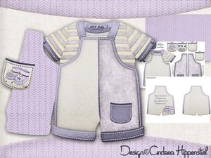 New Baby Romper Boy 6 Purple