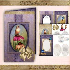Fold Flat Box Card Bird