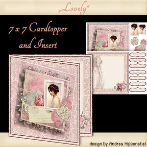 Card Topper with Insert Lovely