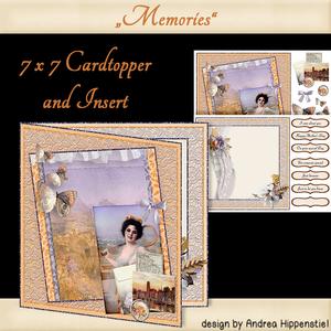 Card Topper with Insert Memories
