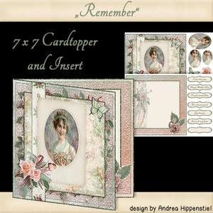 Card Topper with Insert Remember