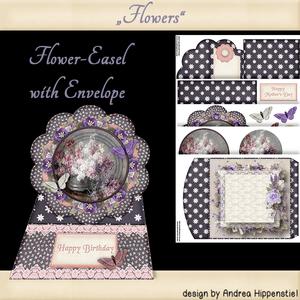Flower Shape Easel Card Flowers