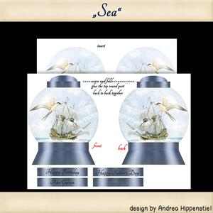 Snowglobe Card Sea 1