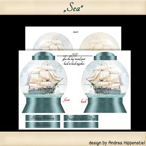 Snowglobe Card Sea 2