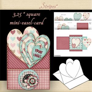 Mini Easel Card Stripes