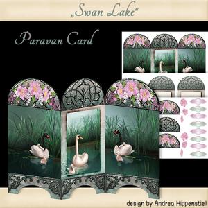 Paravan Card Swan Lake