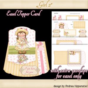 Easel Topper Card Girl 2