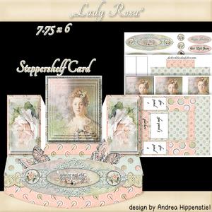 Stepper Shelf Card Lady Rosa