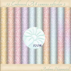 10 x A4 Softcolor Embossed Paper Pattern 2