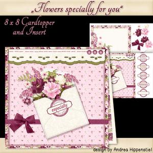Topper Card with Insert Flowers for You